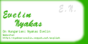 evelin nyakas business card